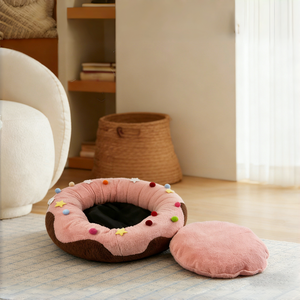 เตียงนอนสัตว์เลี้ยงเพโตเปีย รุ่นใหม่ สีสันสดใส รูปดาว ลายวงกลม อุ่นสบายสำหรับฤดูหนาว ซักล้างได้ สำหรับแมวและสุนัข - Product Image 4