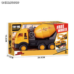 Camion mélangeur à béton miniature pour enfants, jouet pour garçons, roues libres - Product Image 6