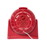 Ventilateur de table à courant continu à refroidissement par air oscillant à contrôle de vitesse de bureau rouge de 8 pouces à grande vitesse 5w