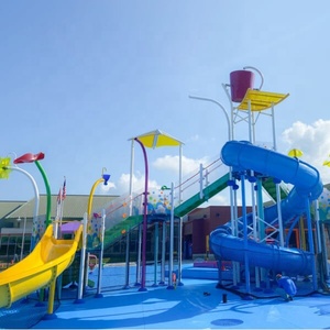 Cenchi <span class=keywords><strong>Camping</strong></span> résidentiel public <span class=keywords><strong>Camping</strong></span> interactif splash park aire <span class=keywords><strong>de</strong></span> jeux extérieur splash spray piscine tube toboggan - Product Image 2