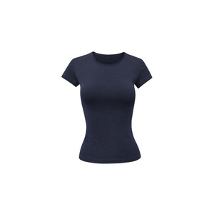 <span class=keywords><strong>Camiseta</strong></span> Deportiva Casual Estilo Americano, Manga Corta, Corte Ajustado, Color Sólido, Cuello Redondo, Elástica y Cómoda para el Verano - Product Image 3