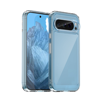Coque de couverture de téléphone transparente mince TPU + PC antichoc Ins Style pour Google Pixel 6A 7 8 9 10 Pro XL étui inclus