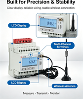 Medidor de Energía Inalámbrico IoT Acrel ADW300, Compatible con MQTT/TCP, Monitoreo Remoto para Gabinetes de Distribución, Centro de Datos, LCD, Modbus-rtu