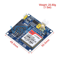 SIM900A Quad Band IC GSM GPRS STM32 Papan Pengembangan Transmisi Data Nirkabel Lebih Baik Dari Modul Gsm TC35i