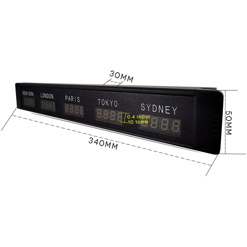 Modern Square Analog Desk Clock with