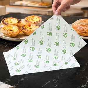 Papier d'emballage alimentaire imprimé sur mesure, résistant à la graisse, jetable, anti-graisse, pour panier, sandwich, hamburger - Product Image 6
