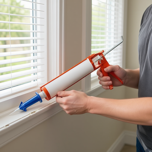 Kit de pistolet à mastic 14 pièces, avec barillet complet, à cliquet, poignée pistolet, manuel, en plastique, outils de bricolage pour l'étanchéité des fenêtres - Product Image 2