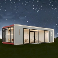 Maison de conteneur habitable moderne et modulaire Sinoy ISO CE de 20 pieds, mobile, étanche, avec salle de bain en acier, style cabane en bois intelligente Apple