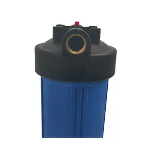 Boîtier de filtre à eau à étage simple/Doube clair bleu de 10 pouces avec système de purification de cartouche filtrante