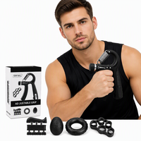 Hyrox Ensemble de 5 renforceurs de préhension réglables 5-60 kg, entraîneur de doigts, balle de préhension, pince à ressort, pour la maison et la salle de sport, vente en gros