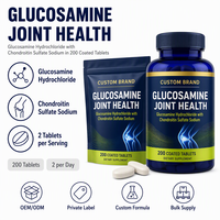 Comprimés de Glucosamine Hydrochloride pour la Santé des Articulations, Sulfate de Chondroïtine Sodium, 120 Comprimés/Flacon, Antioxydant, Haute Qualité, Santé