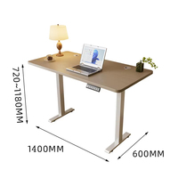 Bureaux d'ordinateur de sport et de jeu électriques à hauteur réglable de 1200/1400mm au design moderne pour le bureau