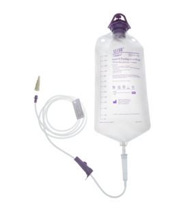 ชุดแรงโน้มถ่วงสำหรับป้อนอาหารทางการแพทย์แบบใช้แล้วทิ้งพร้อมกระเป๋าที่แนบมาก่อนพร้อมขั้วต่อที่กระชับ - Product Image 2