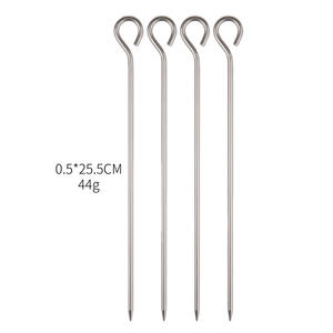 Han Sijia – piquet de tente en acier inoxydable, 0,5x21 cm, 37 g, pour camping en plein air, clous de sol, utilisation toutes saisons - Product Image 2