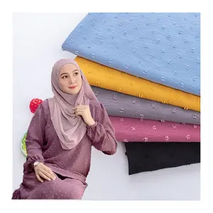 100% Polyester Cey Uragiri Abaya Vải Nhuộm Cey Vải Crepe