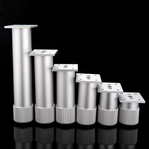 Patas ajustables de aleación de aluminio para muebles, resistentes, para gabinetes de TV, mesas de café, camas, sofás y otros muebles - Product Image 1