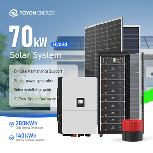 ระบบพลังงานแสงอาทิตย์ออลอินวันอเนกประสงค์ Toyon Eu Warehouse 70KW 140KWH พร้อมแผงโซลาร์เซลล์โมโน N Type Topcon 620W - Product Image 4