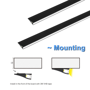 Perfil de aluminio LED de montaje moderno AP92 para muebles de cocina tira de Luz lineal LED para armario - Product Image 4