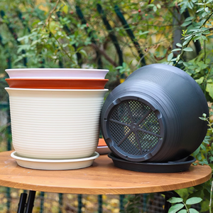 Vasi da fiori in plastica di grandi dimensioni e ispessiti ecologici per balconi interni di buche, rose e piante grasse - Product Image 4