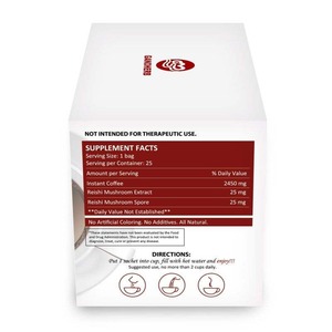 Ganoherb OEM nhãn hiệu riêng Ganoderma cà phê với Reishi và sư tử bờm chiết xuất bột ngay lập tức cà phê hữu cơ trong hộp - Product Image 2