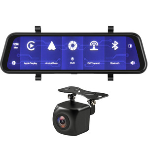Radio para Auto con Pantalla Táctil de 9.66\", Carplay Inalámbrico, Android Auto, Grabadora de Video, Receptor de Radio para Auto, BT 5.0, WiFi, FM, Espejo Retrovisor, Pantalla IPS, Cámara de Visión Trasera - Product Image 2
