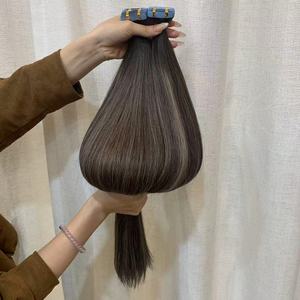 Extensioni per capelli con nastro adesivo 12A, all'ingrosso, lisce, da donna, 26 pollici, fornitori di extension con nastro adesivo grezzo, <span class=keywords><strong>100</strong></span>% capelli umani - Product Image 3