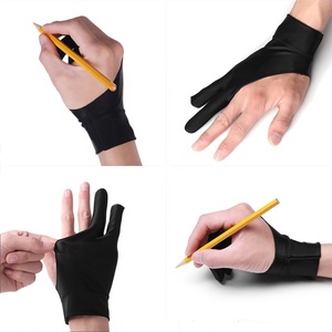 Guantes de dibujo para artistas, manoplas de papel de dos dedos para dibujar y pintar, suministros antitáctiles - Product Image 4