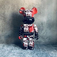 Jouets Bearbrick 70cm, haute qualité, blanc et noir, Statue de figurine d'action Bearbrick personnalisée