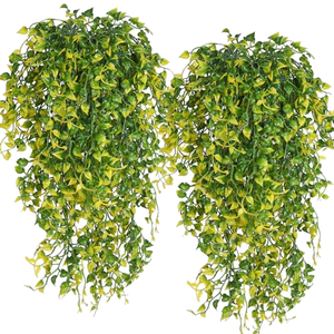 <span class=keywords><strong>Plantes</strong></span> artificielles suspendues LUYI en rotin plastique vert, eucalyptus, <span class=keywords><strong>pour</strong></span> mariage, Thanksgiving, Pâques, décoration murale, écologiques - Product Image 1