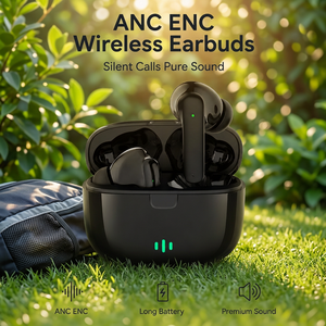 หูฟังไร้สายสเตอริโอ Hi-Fi แบบใส่ในหู พร้อมระบบตัดเสียงรบกวน ANC และ ENC แบตเตอรี่ใช้งานได้ยาวนาน คุณภาพสูง TWS รองรับ OEM ODM - Product Image 1