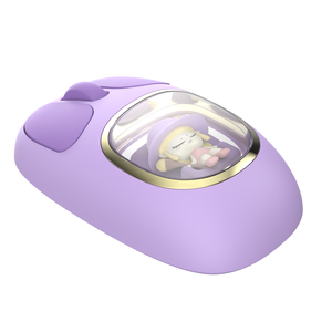 2025 personalizado lindo patrón de dibujos animados Mini ratón USB inalámbrico Venta caliente doble modo LED retroiluminado para computadora portátil - Product Image 4