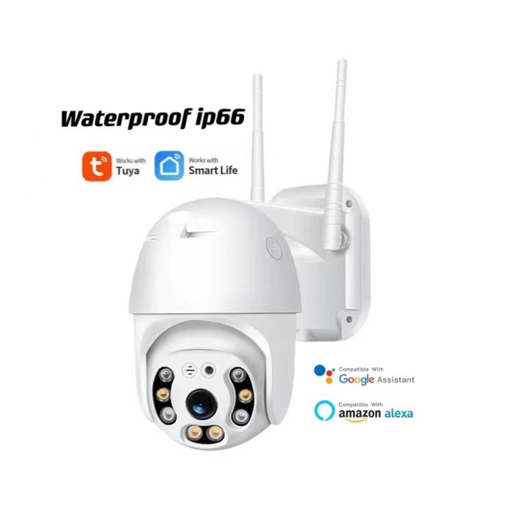 Wi-Fi IP-камера TUYA HD 1080P, беспроводная, проводная, PTZ, уличная, водонепроницаемая, скоростная купольная камера видеонаблюдения с датчиком