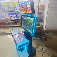 Machine d'arcade de combat ACS, borne verticale à monnayeur, commandes par joystick et boutons, écran LCD