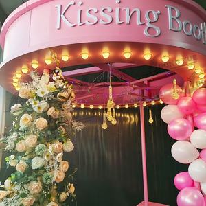 Usine Pice personnalisé extérieur détachable Photo <span class=keywords><strong>Booth</strong></span> décor mariage baiser cabine pour la décoration - Product Image 4