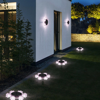 Lampe murale solaire LED extérieure IP65 étanche, allumage automatique du crépuscule à l'aube, pour clôture de jardin, terrasse, escalier, porche, allée, cour