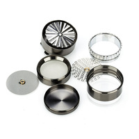 Briquets et accessoires pour fumeurs 66mm à manivelle à quatre couches Ensemble pour fumeurs sans dents explosifs