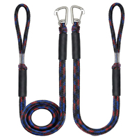Corde élastique de quai pour bateau, longueur 4 pieds, avec clip en acier inoxydable pour l'amarrage
