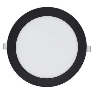 Panel de Luz LED Cuadrado Redondo Negro Personalizado, Ultrafino, DC12V 24V 170mm <span class=keywords><strong>240mm</strong></span> 300mm, Aluminio SMD2835 9W 12W, <span class=keywords><strong>Downlight</strong></span>, Foco - Product Image 1