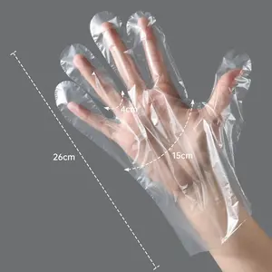 运输高密度聚乙烯透明彩色塑料聚乙烯一次性手套