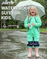 Nouvelle veste de pluie une pièce pour enfants, imperméable et coupe-vent, pour garçons et filles, en taffetas de polyester épais et imperméable