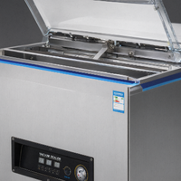 Mesin Vakum Hidrolik Otomatis DZ650 Single Deep Chamber untuk Pengemasan Makanan, Tekstil, Kimia & Komoditas