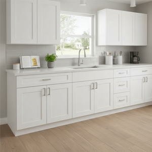 Mobile Base Bianco Shaker Sunique Sydney, Larghezza 12 Pollici, Altezza 34-1/2 Pollici, Profondità 24 Pollici, con 1 Cassetto, Design Moderno per Cucina - Product Image 3