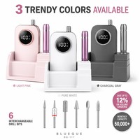 Machine à ongles sans fil rechargeable avec base de charge, 35000 tr/min, polisseuse pour manucure
