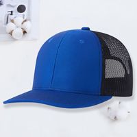 Casquette Trucker Richardson 112 à 6 Panneaux Vierge en Gros, Tissu Standard, Unisexe, Coton, Snapback, Casquettes de Baseball Classiques pour le Sport