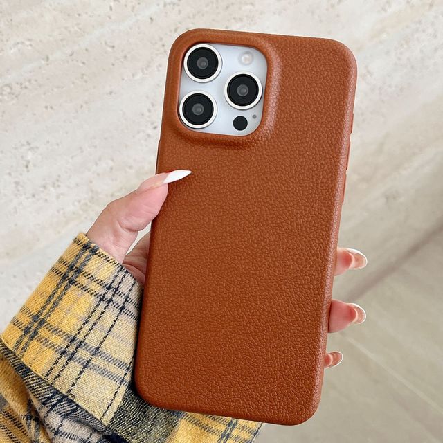 For iPhone 13 15 16 Pro Max Shockproof Back Cover Ultra Fiber Leather Style Tpu Silicone Case High Imitation Pu Classic Official