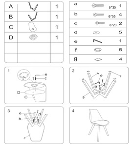 <span class=keywords><strong>Chaise</strong></span> <span class=keywords><strong>de</strong></span> <span class=keywords><strong>restaurant</strong></span> moderne en plastique avec coussin, dossier en forme <span class=keywords><strong>de</strong></span> coquille, design tulipe, couleur et logo personnalisables, usage commercial - Product Image 3