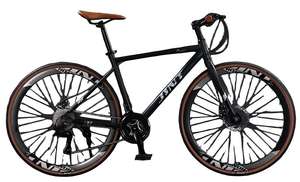 Vélo <span class=keywords><strong>de</strong></span> route 27 vitesses avec freins à disque, roues en alliage d'aluminium, cadre en acier 700C, roues libres, vélo <span class=keywords><strong>de</strong></span> route - Product Image 3