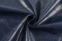 Tissu en similicuir PU extensible souple, imperméable, fourni par l'usine, pour vêtements, vestes, manteaux, pantalons