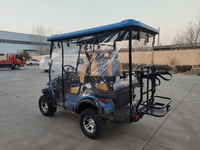 Voiturette de golf électrique classique économique avec moteur 4KW, batterie sans entretien, autonomie de 70-90 km, sièges de luxe pour usage personnel