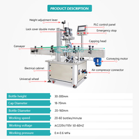 Máquina taponadora de rosca completamente automática, máquina selladora de tarros de botellas, máquina taponadora de bombas, línea de envasado de jabón líquido